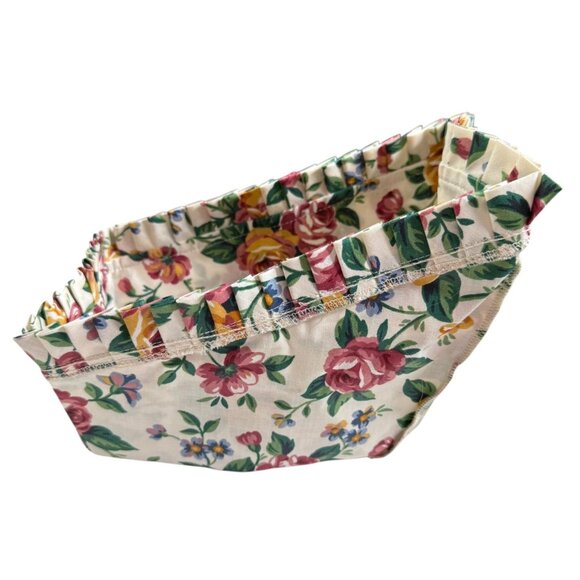 Longaberger Small Vegetable Basket Liner Garden Splendor Vintage 90s - Picture 1 of 5